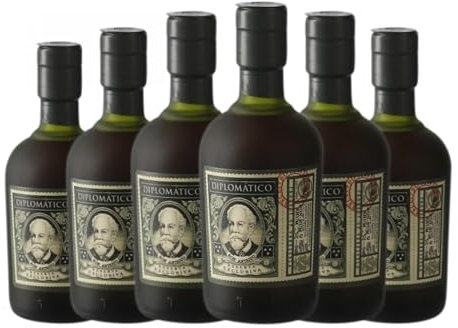 Ron Diplomático Exclusiv Reserva Botellín Miniatura 5 cl (Caja de 6 Botellín Miniatura de 5 cl)