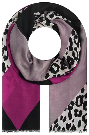 Majea Halstücher Damen Tuch Kopftuch Halstuch Schal Damen-Schal Tücher Damen Stola (880035) (pink 6)