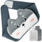 Fesaizwi Wärmflaschengürtel, 3in1 Wärmflasche Gürtel 1L Wärmflasche mit Bezug, Wärmeflasche Wärme Tier Hot Water Bottle Perfekt für Rücken, Bauch und Nacken (Husky)