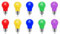 ZFQ 10er Pack Farbige 3W LED Glühbirnen, Exquisite Birnenform A50, bunte glühbirnen, Rot Gelb Blau Grün Lila, gemischte Farben für Party Halloween Hochzeit Weihnachten Bar Weihnachtsdekoration