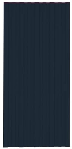 Kavolet 12x Trapezblech 100x45 cm Profilblech Dachblech Dachpaneele Wetterfest Wellblech Dachplatten Gerätehaus Carport Dachpfannen Stahlblech Metallblech Verzinkter Stahl Anthrazit