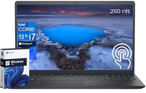 Dell Inspiron 3530 Touchscreen Business Laptop, 15.6 FHD+, Intel 10-Core i7-1355U(up to 5 GHz), 16GB RAM, 1TB SSD, Intel Iris Xe, Win 11 Pro& MS Office, w/Hoouwrd External DVD Drive Accessoires