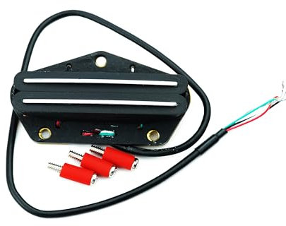 Guyker Alnico 5 Guitar Humbucker Bridge Pickups, Dual Hot Rail Tele Double Rail Pickups 9K Ersatzteil für E-Gitarre, TBH2A5