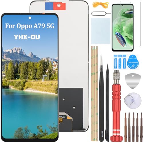 YHX-OU 6.72'' Nero Schermo per Oppo A79 5G CPH2553 CPH2557 LCD Display Touch Screen Digitizer Ricambio Assembly con Utensili Inclusi