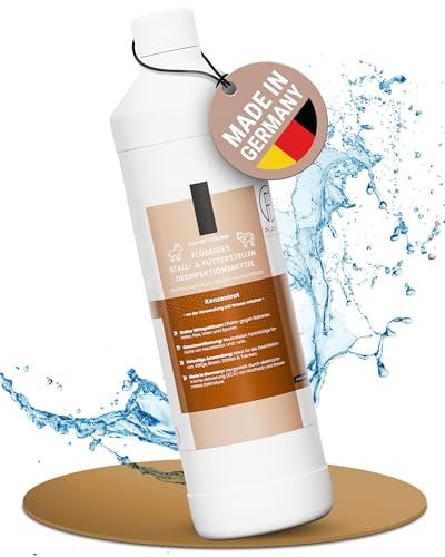 1l Stalldesinfektionsmittel Konzentrat für Ställe, Tierhaltung, Haustiere, Flächen und Futterstellen - Planet Strong® wirksam gegen Bakterien, Pilze, Viren, Gerüche | Made in Germany | Flasche