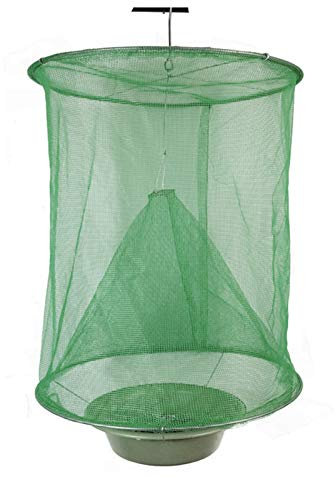 Snnozy Piège à mouches suspendu réutilisable Ferme Fly Catcher Cage à moustiques en forme de pli Filet de piège à insectes pour la protection de l'environnement Ranch Ranch Maison sans bol