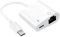 Enbiawit Type C to RJ45 Ethernet Adapter Network Adapter,2 in 1 USB C to RJ45 Portable LAN with Charging Port, Supports 10/100Mbps Ethernet Network, Compatible with iPhone 15/16/Android/Galaxy