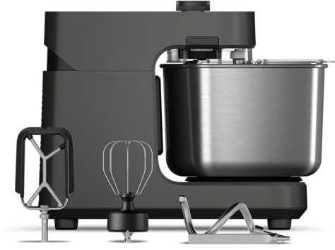 Ooni Halo Pro – Macchina Professionale a Spirale da 7,3 L con Accessori, 58 Velocità – Ideale per Impasti di Pane e Pizza – Colore Grigio Antracite