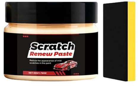 Auto Kratzer Entferner - 50g Polierpaste Mit Beschichtung - Mit Auto Kratzerentfernung | Für Tiefenreinigung Politur Lackwirbel Wiederherstellung Sowie Stoßstangen Instandhaltung