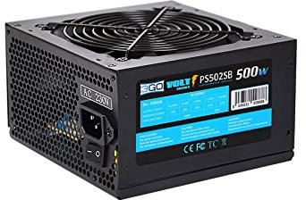 3Go Fuente ALIMENTACIN 500W (24PIN+SATA+12CM) Negra