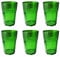 OMADA Design Set di 6 Bicchieri bar, per Cocktail, da bibita o long drink 42,5 cl, altezza 12,5 cm in plastica, infrangibili, impilabili forma ottagonale e lavabili in lavastoviglie linea Unglassy