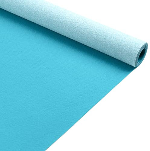 Primaflor Event-Teppich Meterware Podium - Hellblau Himmel-Blau, 1,00m x 12,00m, Viele Farben, Rutschfester Gangläufer, Schwer Entflammbarer Hochzeits-Läufer, B1 Messeteppich