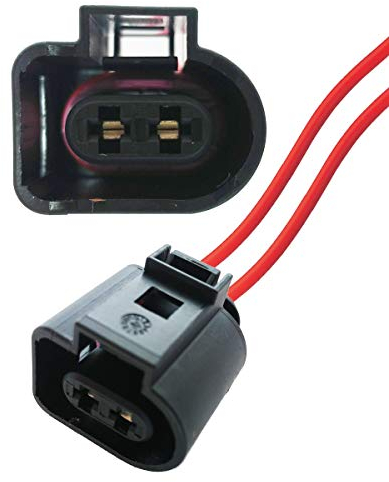 KFZ Ersatz Stecker – 1J0973722 (FEMALE) mit Kabel 1J0 973 722 8D0973822 8D0 973 822 1717692-1 1-1355200-1 Sonnenblende Positionsleuchten Kompressor Klimaanlage Scheinwerfer Scheibenwaschanlage Auto