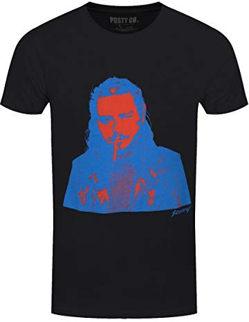 T-Shirt # Xl Unisex Black # Red & Blue Photo