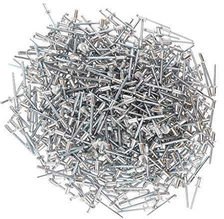 Shiwaki 1000x Dome Head Pop Rivets Ouverts Aveugles en Acier Inoxydable 2.4mm - 2.4x12mm