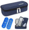 YOUSHARES Estuche de Viaje de Insulina - Bolsa de Viaje con Enfriador de Medicamentos Aislado para Almacenamiento de Pluma de Insulina y Viales para Diabéticos con 2 Bolsas de Gel (Azul)