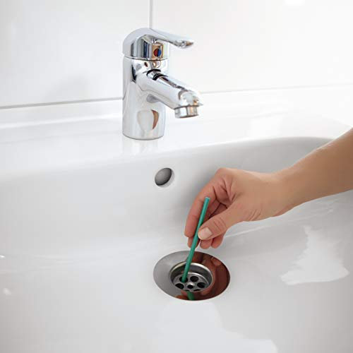 EASYmaxx Bâtonnets de nettoyage avec parfum de pomme fraîche | Bâtonnets de nettoyage pour évier, douche ou lavabo, 1 bâton suffit pour 1 mois de parfum frais [Lot de 50]