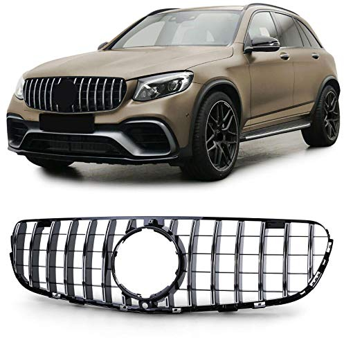 Sport Kühlergrill Schwarz Glanz Chrom für Mercedes GLC X253 Coupe C253 15-19