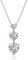E Jewellery Kette Silber 925 Damen Herz, Silberkette mit Herzanhänger Ketten mit Anhänger Damen 3 Herzen Halskette für Frauen