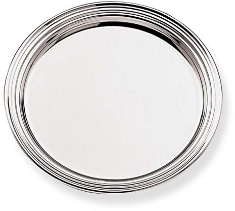 SWEET HOME Sottottobicchiere piattino Pane Placcato Argento Stile Inglese cod.SS01552SP cm diam.12 by Varotto & Co.