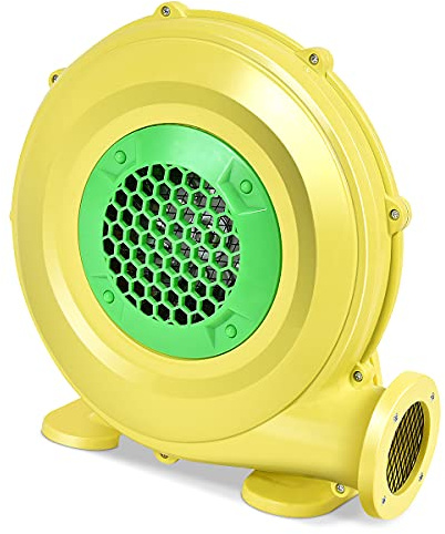 RELAX4LIFE Pompe Électrique Gonflable avec Moteur en Cuivre 350W/450W/680W/850W, Souffleur d'air avec Ventilateur pour Château Gonflable, Maison Gonflable de Rebond de l'eau, Cavalier, Jaune