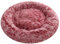 Comlax Beruhigende Donut Hundebetten XL, Rundes Kissen mit abnehmbarem waschbarem Bezug, Anti-Angst-Kunstfell-Kuscheltier, Flauschiges, bequemes, pelziges Haustierbett (80cm, Rosa)