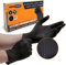 GripSense Nitrile Gloves (Pack of 50) - High Density Diamond Grip Black Gloves - Latex & Powder Free Black Nitrile Gloves Small - Mechanic Gloves Extra Thick & Super Strong - Max Dexterity L5