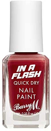 Barry M In A Flash Quick Dry Nail Paint, Shade Red Race | Red Nail Polish