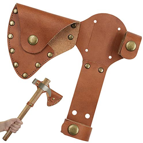 Axtkopf Scheide Holster,Hülle aus Kunstleder Beil | Axt-Kopfabdeckung, Camping Jagd Hatchet Holster Scheide, Tomahawk Cover, Outdoor Wandern Geschenke Delr