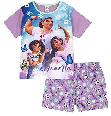 Disney Encanto Girls Pyjamas, Mirabel And Isabela Pyjamas for Girls, Ages 3 to 10 Years Old (as8, age, 4_years, 5_years) Pink