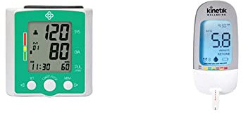 Kinetik Wellbeing Advanced Wrist Blood Pressure Monitor - Used by The NHS – BIHS and ESH Validated & Blood Glucose Monitoring System – Used by The NHS