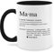 Tasse Tassen 325ml - Mama Geschenk Definition I Weihnachten I Substantiv I Geschenkidee Geburtstag Mutti Danke sagen - 325 ml - Schwarz - geschenke für werdende mütter muttertagstasse mom der welt