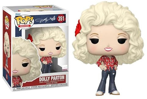 Funko Pop Dolly Parton + Protector Figurine en vinyle Pop ! Rocks Coffret cadeau livré avec étui de protection ToyBop Box Protector (Doll '71 Tour #351)