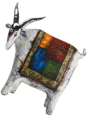 Toddmomy kreatives Handwerk Tischdekoration bürodeko Harzdekor für zu Hause Ziege dekofigur Mutlon-Spielzeug Weihnachtsdekoration Tierförmiges Kunstharzdekor Erdfarben Statue Puppe