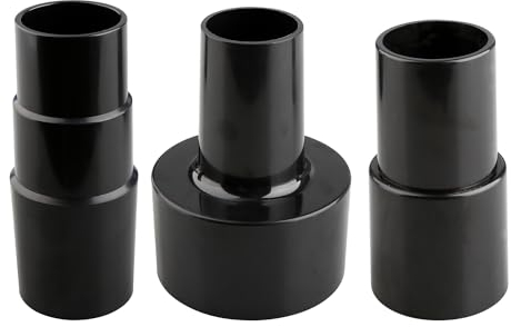 Rumyve 3pcs Vacuum Hose Adapter,Universal Vacuum Cleaner Hose Reducer Dust Extraction Adapter Kit
