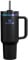 STANLEY Quencher - Vaso H2.0 con asa y pajilla, 40 onzas, color negro, tapa de 3 vías giratoria, compatible con portavasos para viajes, vaso de acero inoxidable aislado, sin BPA
