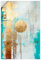 ARTland Wanddeko Wandtattoo selbstklebende Vinylfolie 80x120 cm Loft Deko Modern Abstrakt Himmel Sonne Gold Harmonie U5EN