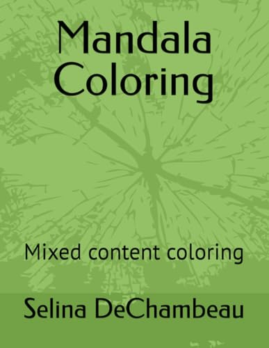 Mandala Coloring: Mixed content coloring