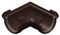 4Home&Garden | Eckverbinder Universal Außenecke Innenecke 90° | Kunststoff PVC Farbe Braun | Dachrinnensystem 60 mm Typ250 Fallrohr DN 60