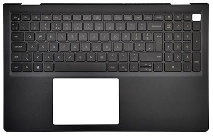 Laptop UK Keyboard Compatible for Dell Vostro 15 3510 3515 3520 3525 3511 0TPXKP AP3LK000101 Palmrest Upper Cover Case No Backlit with USB Hole