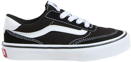 Vans Unisex Kinder Brooklyn Ls Sneaker, Suede/Canvas Black/White 32.5 EU