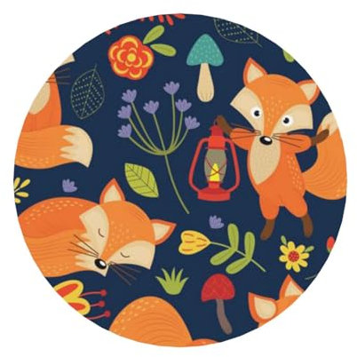 Kühlschrankmagnete mit niedlichem Fuchs-Motiv, rund, für Kühlschrank, Schließfächer, Heimküche und Bauernhaus-Dekoration