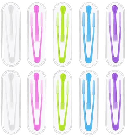 10 Pcs Contact Lense Applicator Contact Lens Tweezers Suction Stick Inserter Remover Contact Lens Handlers Contact Lens Remover Tool Contact Lense Applicator for Travel and Outdoor Activities to use