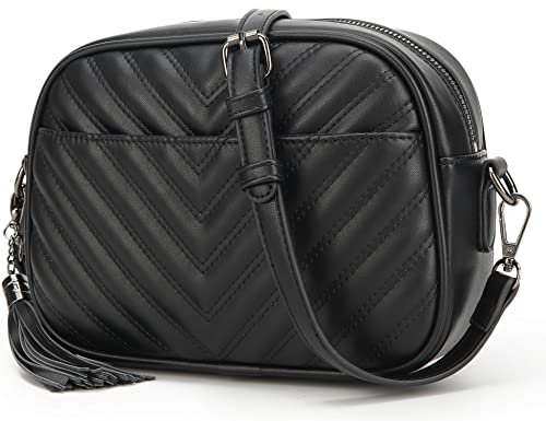 lola mae Gesteppte Umhängetasche, trendiges Design, Schultertasche, Z-706bkbk