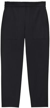 someday Damen City Pants | Schlupfhose Charlie Utility Relaxed aus Viskose Mix Black, 38