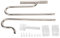 Aquarium Stainless Steel Skimmer Lily Pipes In and Out, In Out Pipe Set Stainless Steel In Out Pipe Set Surface Skimmer In Out Pipe Set Aquarium (16mm Water with 16mm Deoiling Film Inlet)