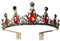 Gold Schwarz Tiara Krone mit Rubin, Kronen für Frauen Halloween Vintage Kristall Rot Strass Stirnband, Frauen Schwarz Kristall Tiara Kronprinzessin Mädchen Rot Strasssteine Stirnband Strass