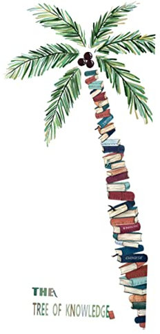 Gadpiparty Autocollant mural décor de classe sur le thème de la jungle sticker arbre de la connaissance fonds d'écran 3d salle stickers muraux pour autocollant d'arbre de salon PVC