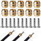 FunWorth 10 Stück BH90 Scheibenbrems Olive Einsatz Set, Hydraulischer Bremskabel Olive Steckereinsatz, Olive Steckereinsatz, Fahrradschlauch Oliveneinsatz Kompatibel mit Shimano Bremsen