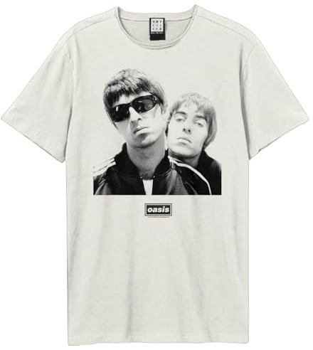 Amplified Unisex Adult Boxed Oasis T-Shirt (L) (Vintage White)